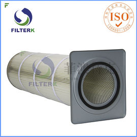 空気セルロース媒体F7 - F8効率の産業塵フィルター フランジのタイプ