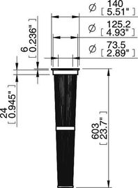 円錐エア フィルターのカートリッジ ポリエステルPTFE中型材料0.01のUm気孔率